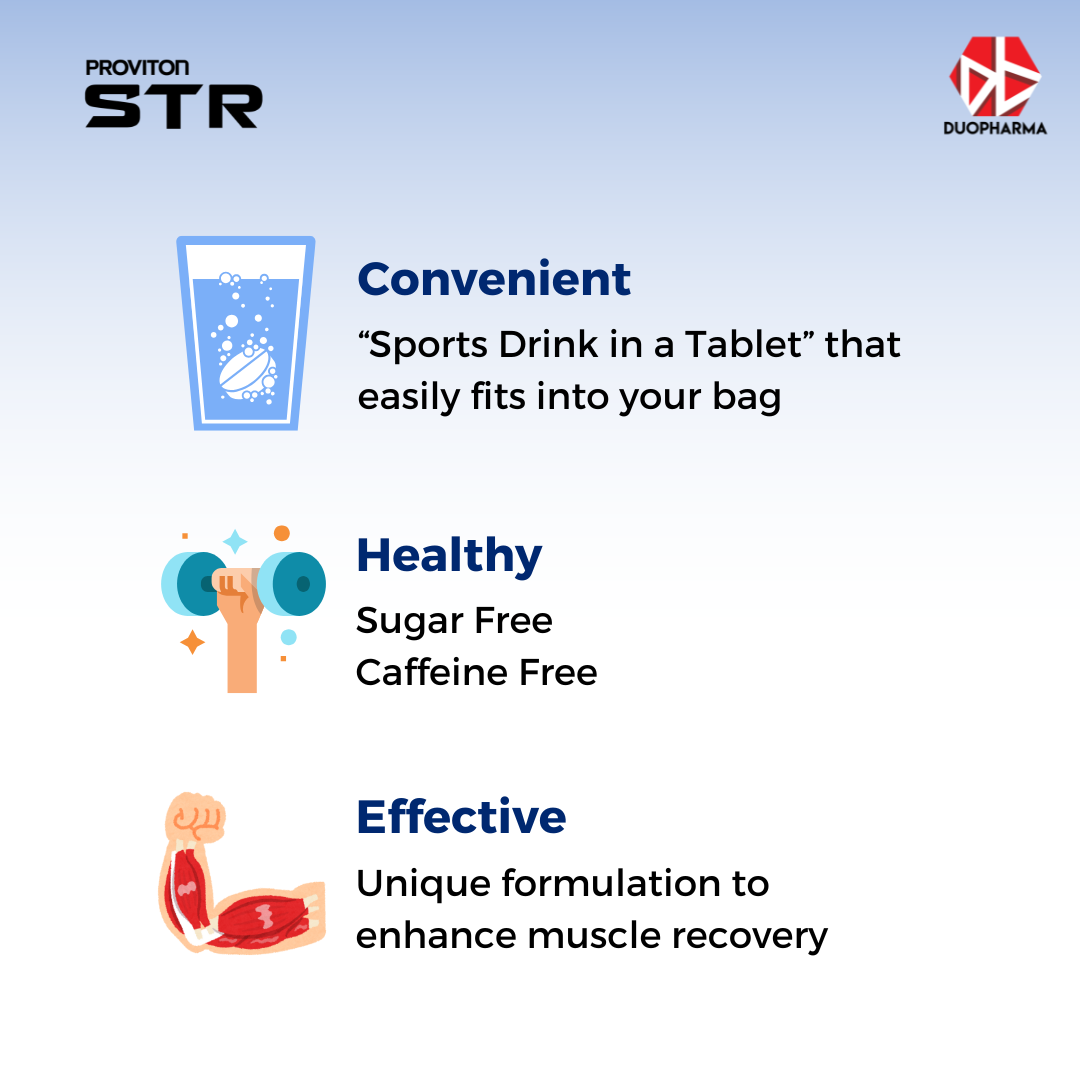 Proviton STR Post-Sports Effervescent Tablet 10'S *Exp Feb 2026*