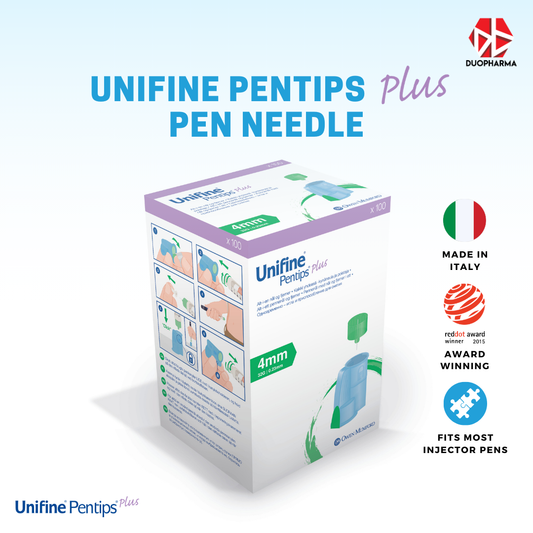 Unifine Pentips Plus Pen Needle 4mm 32G 100's Box