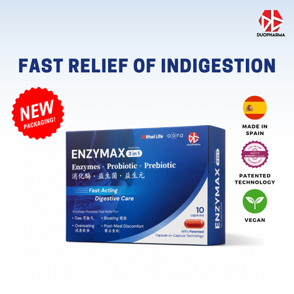Enzymax 3-in-1: Enzymes + Probiotic + Prebiotic Capsules 10'S