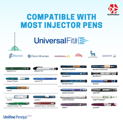 Unifine Pentips Plus Pen Needle 4mm 32G 100's Box