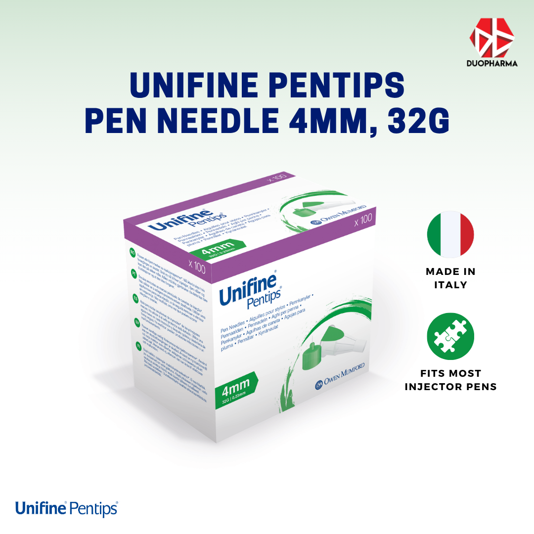 Unifine Pentips Pen Needle 4mm 32G 100's Box