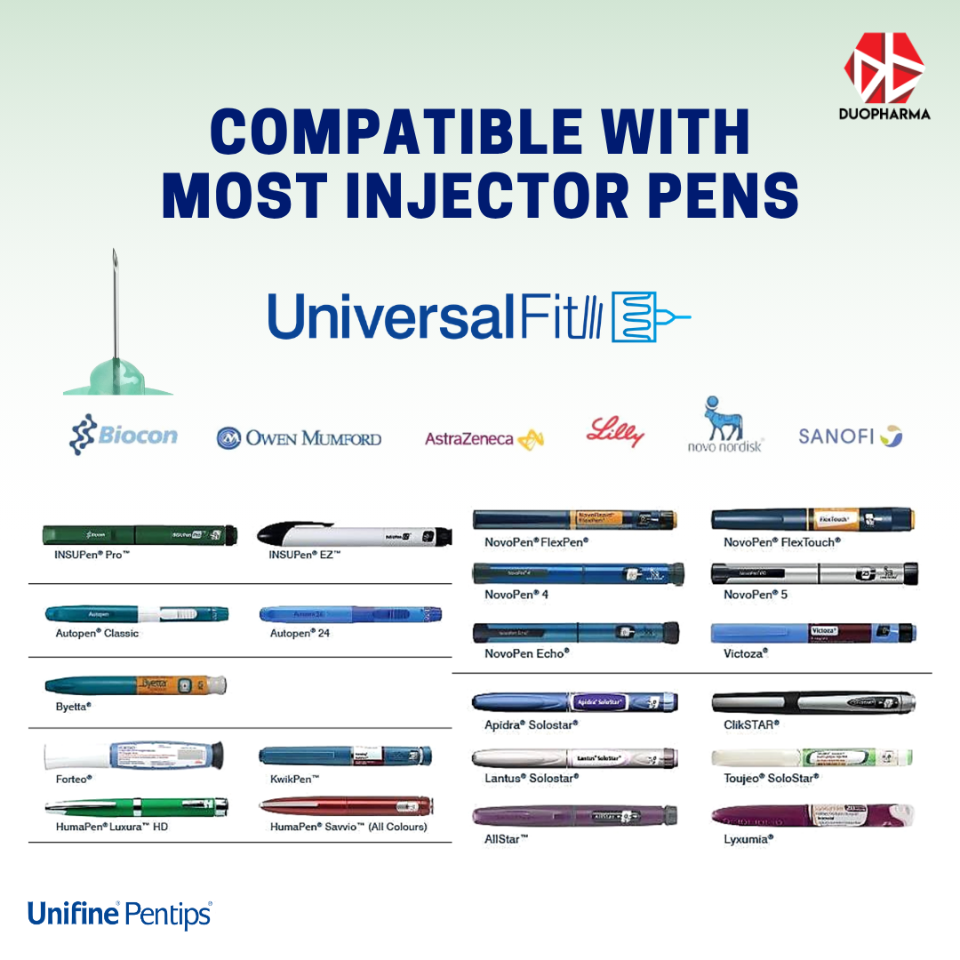 Unifine Pentips Pen Needle 4mm 32G 100's Box