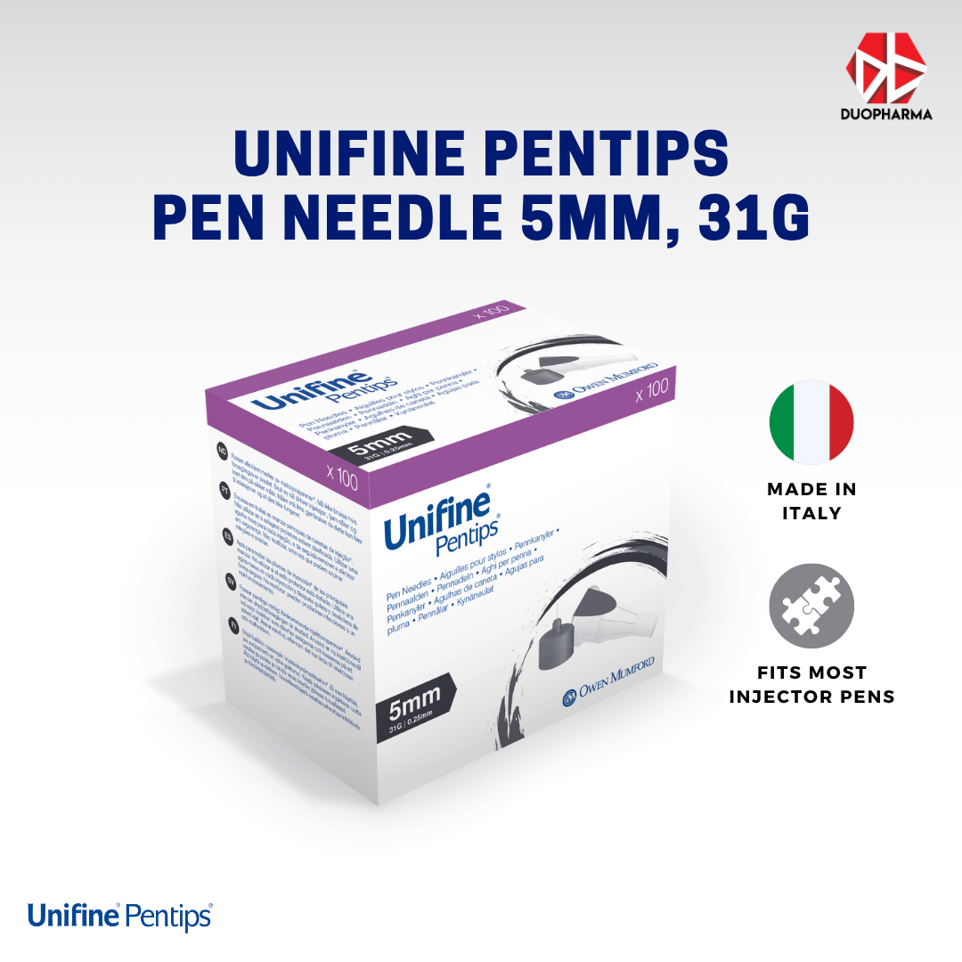 Unifine Pentips Pen Needle 5mm 31G 100's Box