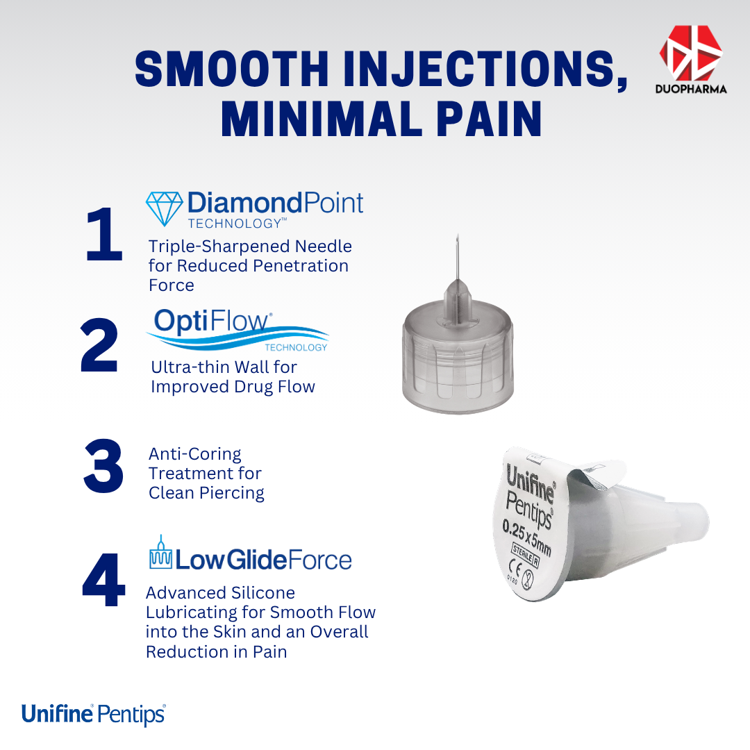 Unifine Pentips Pen Needle 5mm 31G 100's Box