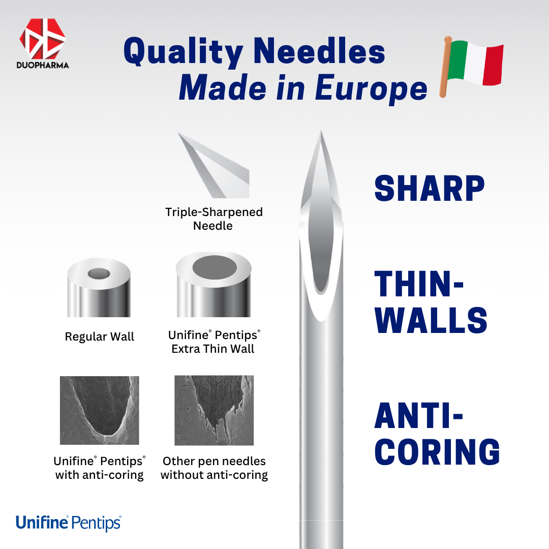 Unifine Pentips Pen Needle 5mm 31G 100's Box