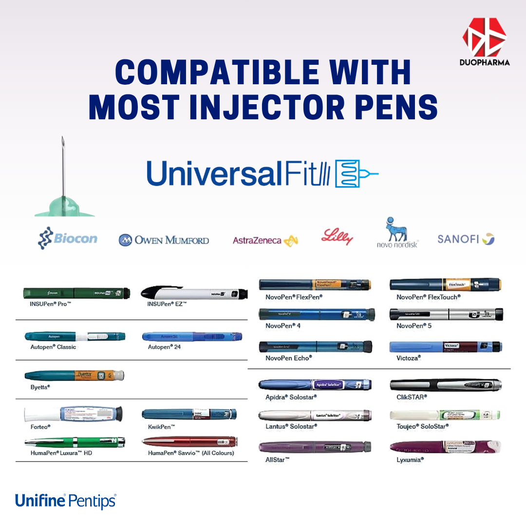 Unifine Pentips Pen Needle 6mm 31G 100's Box