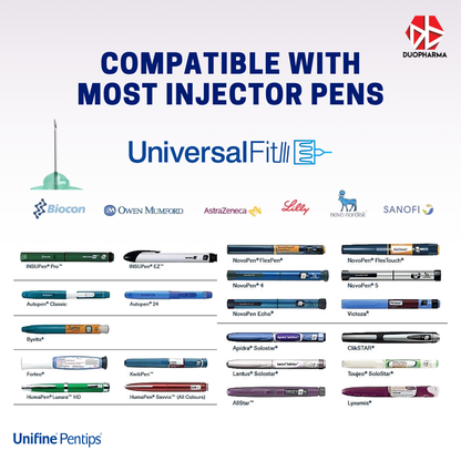 Unifine Pentips Pen Needle 6mm 31G 100's Box