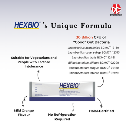 HEXBIO® MCP® GRANULE- 3G X 10'S (Probiotic) *Exp Feb 2026*