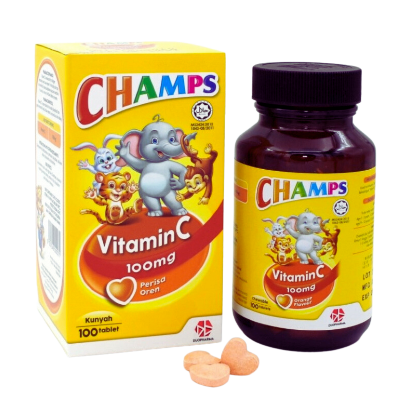 CHAMPS VIT C 100MG TAB 100’S