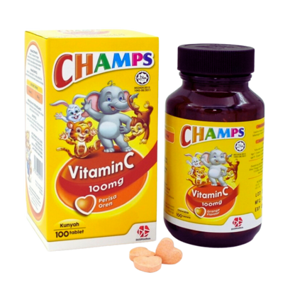 CHAMPS VIT C 100MG TAB 100’S