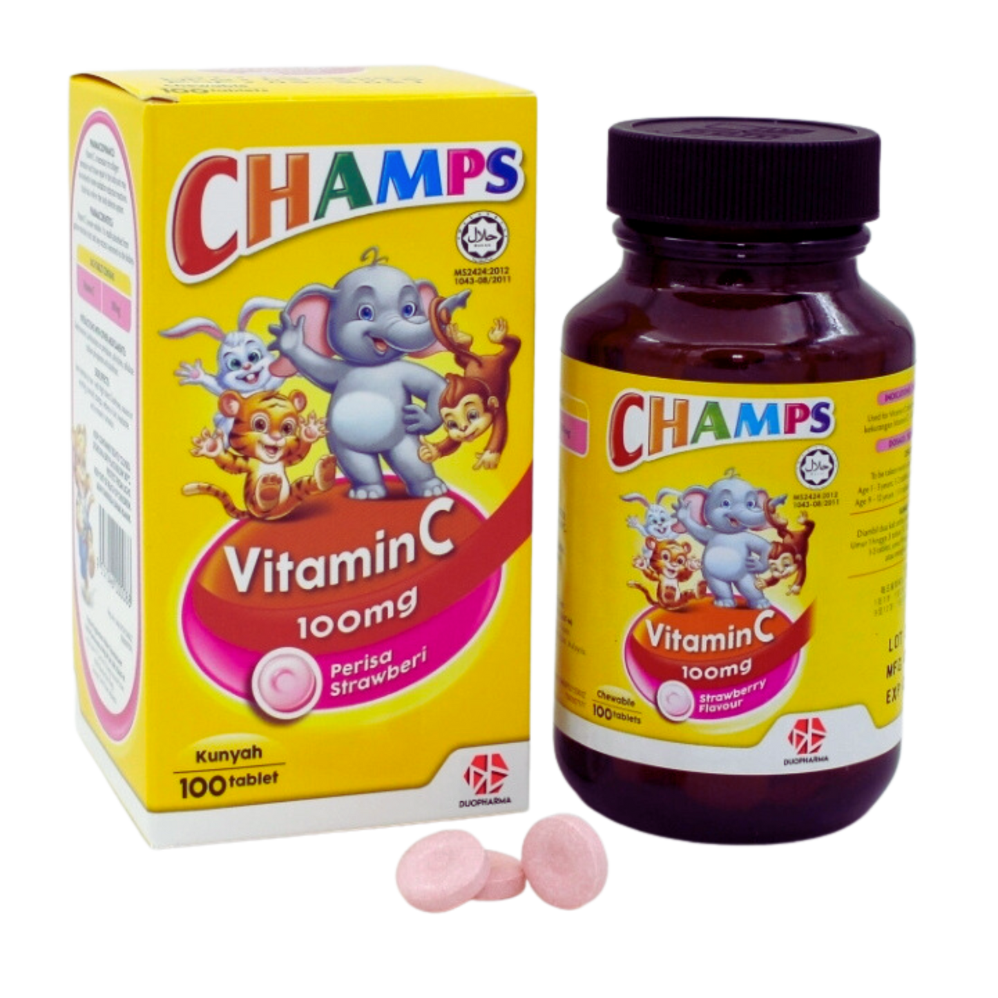 CHAMPS VIT C 100MG TAB 100’S