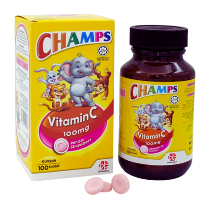 CHAMPS VIT C 100MG TAB 100’S