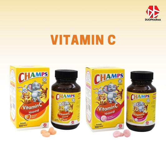CHAMPS VIT C 100MG TAB 100’S