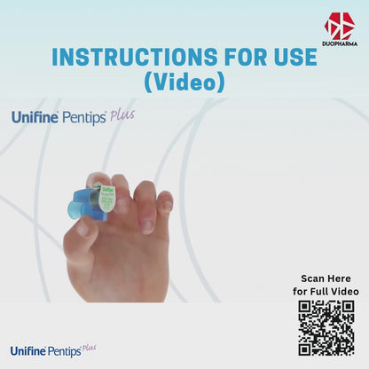 Unifine Pentips Plus Pen Needle 4mm 32G 100's Box